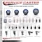 Service Caster 3'' Blue Poly Swivel 1'' Expanding Stem Caster with Brake SCC-EX20S314-PPUB-BLUE-TLB-1 - alternate 4